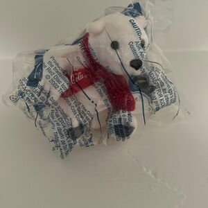 Vintage 2002 Coca Cola Holiday Polar Bear Plush New Unopened NIP McDonalds